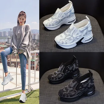 Kadın ayakkabısı 2023 Sonbahar Yeni Rahat Küçük beyaz ayakkabı Taklidi Platformu Spor hava yastığı Ayakkabı Artı Boyutu Zapatos De Mujer