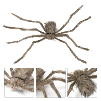 Simülasyon Peluş Örümcek Sahte Cadılar Bayramı Oyuncak Minyatür Dekorasyon Süslemeleri Malzemeleri Parti Plastik Örümcekler Aksesuarları