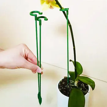 10 adet Plastik Bitki Destekler Çiçek Standı Kullanımlık Koruma Sabitleme Aracı Bahçe Malzemeleri Sebze Tutucu Braketi