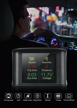 Araba HUD GPS Head Up Display Hız Göstergesi Uyduları Hız Dijital Tüm Arabalar İçin