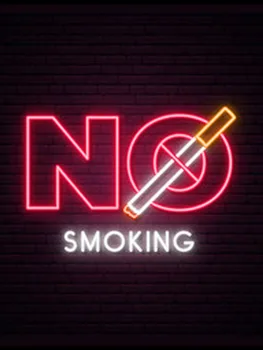 Neon Burcu Hiçbir duman sigara tütün dükkanı cam tüp bira kulübü restoran lamba reklam dekoratif ışık işareti darbe çekmek