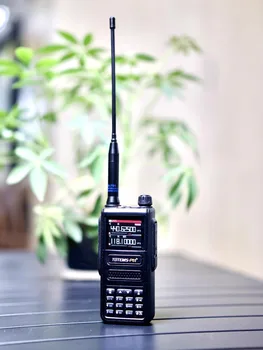 Kartal el anten SRH701 bakır boru UV çift bölüm walkie talkie anten yüksek kazanç kutup yumuşak 19 cm