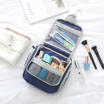 Fermuar Su Geçirmez Seyahat çanta Kadın Yıkama Çantası kozmetik çantası Makyaj Organizatör Kozmetik Durumda makyaj çantası