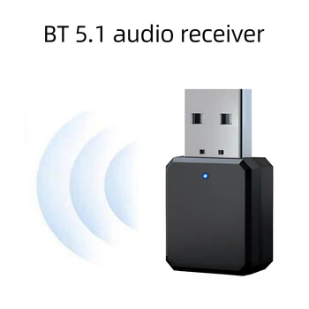 KN318 Bluetooth 5.1 Ses Alıcısı Çift Çıkış AUX USB Stereo Araba Eller Serbest Çağrı Kablosuz Adaptör Video Alıcısı Ses Adaptörü