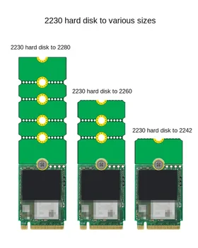 NGFF M. 2 SSD Katı hal Sürücü 2230 2242 2260 İla 2280 M2 Uzatma Braketi Kart Adaptörü