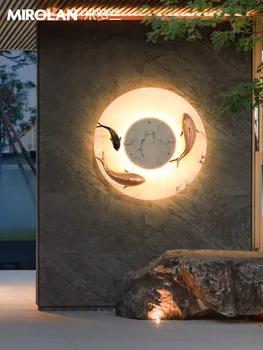 Açık bahçe lambası yeni Çin güneş duvar lambası su geçirmez dış duvar lambası dış mekan dekoratif ışık