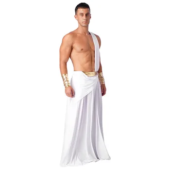 Erkekler Antik Yunan Tanrı Kostümleri Roma Gladyatör Cadılar Bayramı Cosplay Ortaçağ Şövalye Savaşçı Rol Oynamak Karnaval Parti için Kıyafetler