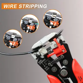 1 ~ 5 ADET Çok Fonksiyonlu Tel Stripper Pense Araçları Otomatik Sıyırma Kesici kablo tel Sıkma Elektrikçi Tamir Araçları