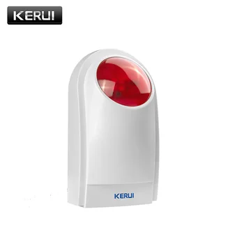 KERUI J008 110dB Kapalı Açık Kablosuz Yanıp Sönen Siren çakarlı lamba Sensörü Ev Garaj Alarm Güvenlik Sistemi