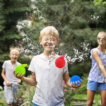 Kendinden Sızdırmazlık Su Bombaları Topu Silikon Doldurulabilir Su Balonları Su Sıçrama Topu Yard Veya Havuz Su Oyunları Yaz Eğlenceli Parti