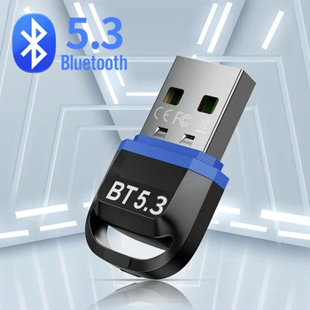 Pc için Bluetooth Adaptörü Usb Bluetooth 5.3 Dongle Bluetooth 5.0 5 0 Alıcı Hoparlör Fare Klavye Müzik kablosuz AV alıcısı-vericisi