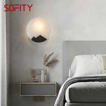 ULANİ çağdaş pirinç duvar lambası LED siyah bakır aplik ışık basit yaratıcı dekor ev oturma odası başucu