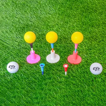1 Grup Taşınabilir Golf Plastik Tırnak Sağlam Dayanıklı Beş Pençe Golf Tees Yaratıcı Fincan Tipi Golf Eğitim Topu Tee
