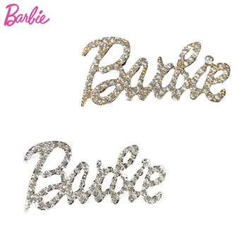Sparkle Alaşım İngilizce Barbie Mektup DIY Oluşturma telefon kılıfı Yapıştırma Elmas Takı Oyuncaklar kız çocuk aksesuarları Anahtarlık Kolye