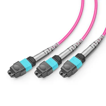 ADOP for MTP®-24 (Dişi) ila 3 x MTP®-8 (Dişi) OM4 Çok Modlu Dönüştürme Kablo Demeti Kablosu, 24 Fiber, B Tipi, Genel Kurul (OFNP)