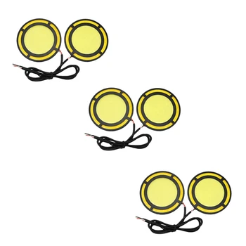 6 Adet Araba Sarı+beyaz koçan LED Günışığı Ampul Drl Lamba Gündüz Çalışan Sis Lambası