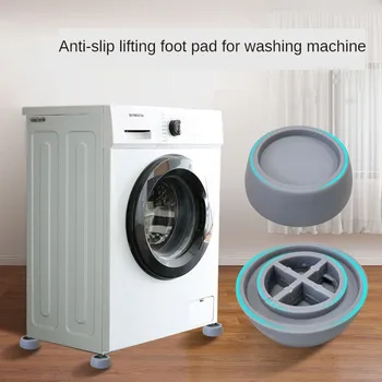 Kaymaz Çamaşır Makinesi Pedleri Kurutma Standı Tabanı Silikon Ayak Paspaslar Anti Titreşim Masa Sandalye Bacak Örtüsü Mobilya Ayakları Koruyucuları