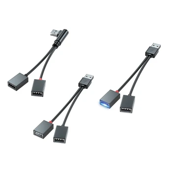 USB Splitter Hub USB Y Splitter için Araba, Okul, Ofis USB Erkek Kadın Kablosu Veri Kablosu Multiport USB Genişletici Hub