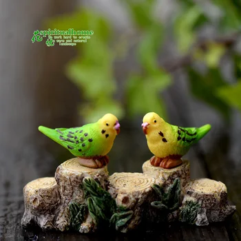ZOCDOU 1 Parça Anket Papağan Kuş Popinjay Modeli Küçük Heykeli Heykelcik El Sanatları Şekil Süs Minyatürleri Ev Araba DIY Dekorasyon