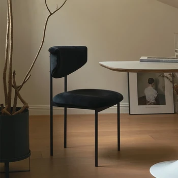 Yemek Minimalist Sandalye Vanity Modern Oturma Odası Soyunma Lüks Sandalye Balkon Metal Mobilya Şezlong Oturma Odası Mobilya