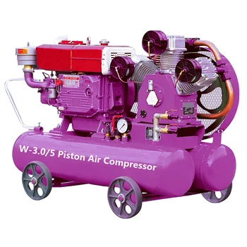 Ucuz fiyat W3. 0/5 pistonlu hava kompresörü madencilik 5bar taşınabilir endüstriyel hava kompresörü