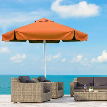 Büyük büyük boy rüzgar geçirmez yaz pazarı havuzu restoran promosyon güneş gölge bahçe özel şemsiye açık veranda plaj şemsiyesi