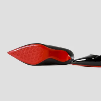 2023 Yeni kadın Pompaları Kırmızı Parlak m2 Alt Sivri Burun Yüksek Topuk kadın ayakkabı