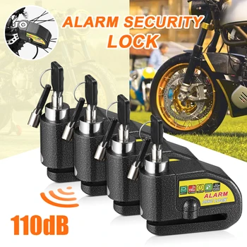 Motosiklet alarmı Kilidi Güvenlik anti-hırsızlık disk fren 110db Dörtlü Kilit Moto Moto Alarm Alarmı Bisiklet Piaggio Mp3