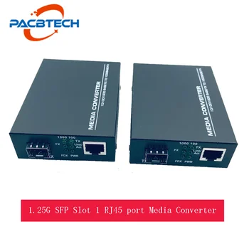 2 adet 1000 M SFP fiber ortam dönüştürücü RJ45 Gigabit Medya Dönüştürücü SFP Ethernet Dönüştürücü Alıcı-verici 1.25 G MC