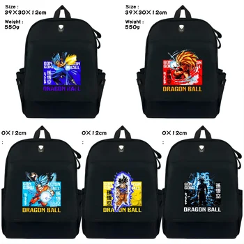 Dragon topu Okul Sırt Çantaları Goku Siyah gençler için çanta Seyahat Büyük Kapasiteli Çok Fonksiyonlu Sırt Çantaları