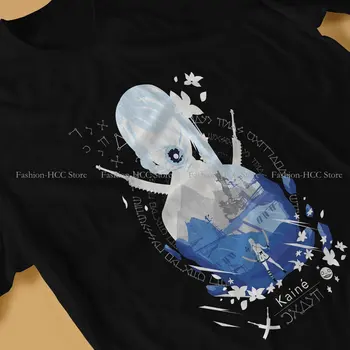 Kaine Negatif Uzay Moda Polyester Tişörtleri Nier Automata Oyun Erkek Grafik Streetwear T Shirt O Boyun