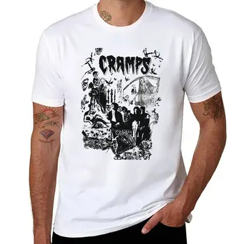 Yeni Vintage 80 s KRAMPLARI Punk Rock Psychobilly Tur Konseri Promosyon T-Shirt yaz üstleri üstleri erkek t shirt