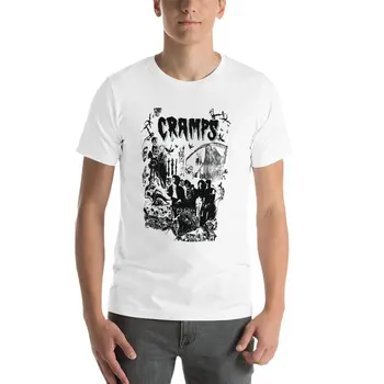 Yeni Vintage 80 s KRAMPLARI Punk Rock Psychobilly Tur Konseri Promosyon T-Shirt yaz üstleri üstleri erkek t shirt