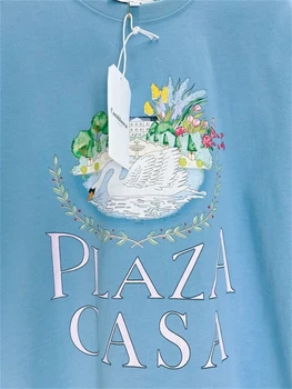 23SS Sokak Giyimi
 Kazablanka T Shirt Erkek Kadın En Kaliteli Gevşek Rahat Çift Kısa Kollu Kazablanka T Shirt Üst Tee Goth