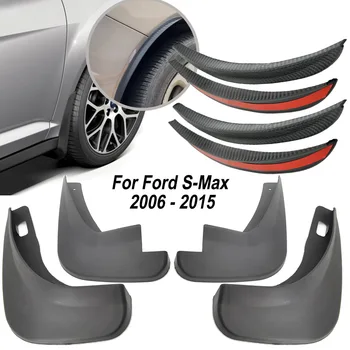Seti kalıplı çamurlukları Ford S-Max 2006 - 2015 İçin Mudflaps Splash Muhafızları Ön Arka Çamurluklar 2007 2008 2009 2010 2011 2012