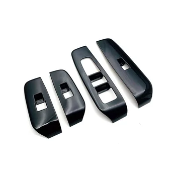 Parlak Siyah Araba Kapı Kol Dayama Pencere Gl Kaldırma Düğmesi Çerçeve Kapı kase kapağı Trim Nissan AURA 2022 + RHD