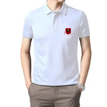 Golf giyim erkekler Yeni Marka-Giyim ARNAVUTLUK Ben Aşk Kültür Bayrağı Yaz Moda polo t gömlek erkekler için