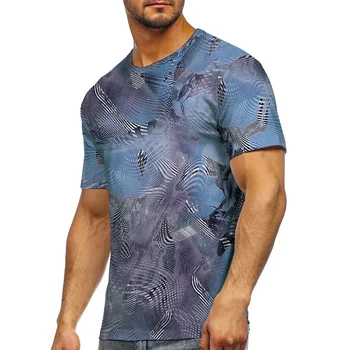Yaz Moda T Shirt Erkek Giyim Baskı Grafik Kısa Kollu Tee Büyük Boy Rahat Trend Streetwear Tops