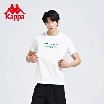 Kappa Kısa Kollu 2023 Yeni Yaz erkek spor tişört Rahat Yarım Kollu yuvarlak boyun Üst