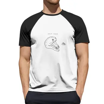 Öz Bakım Kurbağa T-Shirt kore moda erkek t shirt t-shirt adam yeni baskı t shirt erkek grafik t-shirt anime