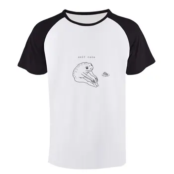 Öz Bakım Kurbağa T-Shirt kore moda erkek t shirt t-shirt adam yeni baskı t shirt erkek grafik t-shirt anime