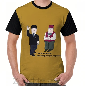 Mr Benn ve Dükkancı Grafik T-Shirt erkek üstleri tee kadın t shirt erkek komik baskı O-Boyun Kısa Kollu tişörtleri