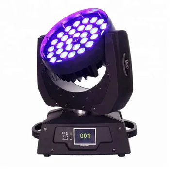 Sıcak satış 36 ADET 18 W RGBWA UV 6 in 1 yakınlaştırma yıkama LED hareketli kafa DJ parti DMX sahne ışıkları