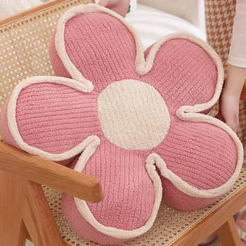 Çiçek Yastık Çiçek Şekilli Atmak Yastık Estetik yer minderi Sevimli koltuk minderi Dekoratif Yastık Yatak Kanepe İçin Dayanıklı