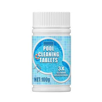 100g Yüzme Havuzu Efervesan Tabletler Çok Fonksiyonlu Havuz temizleme tableti Damla nakliye