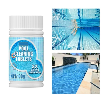 100g Yüzme Havuzu Efervesan Tabletler Çok Fonksiyonlu Havuz temizleme tableti Damla nakliye