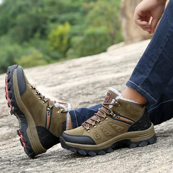 Erkekler Tırmanma Aydınlık Trekking Avcılık Taktik Sneakers Dantel-up Orijinal Boyutu 39-48 erkek yürüyüş ayakkabıları Açık Aşınmaya dayanıklı