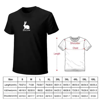 Takip Beyaz Tavşan T-Shirt siyah t shirt vintage t shirt ağır t shirt erkekler için