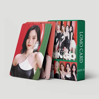 55 adet/takım Kpop Idol ITZY Lomo Kartları 2023 RİNGO Photocards Fotoğraf Kartı Kartpostal Hayranları Koleksiyonu için