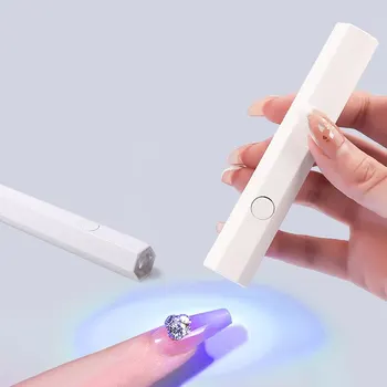 CNHIDS Taşınabilir Salon Hızlı Kuru USB Tırnak Kurutma Makinesi Ev Fototerapi Araçları Profesyonel UV LED tırnak lambası Mini El Feneri Kalem